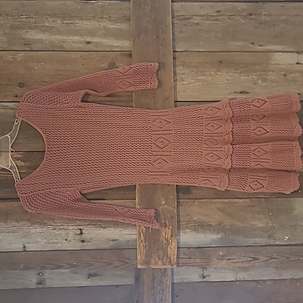Crochet mini dress